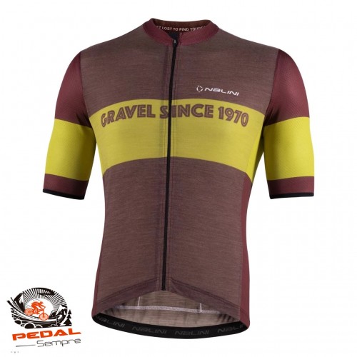 Jersey Nalini Wool Zip, vermelho